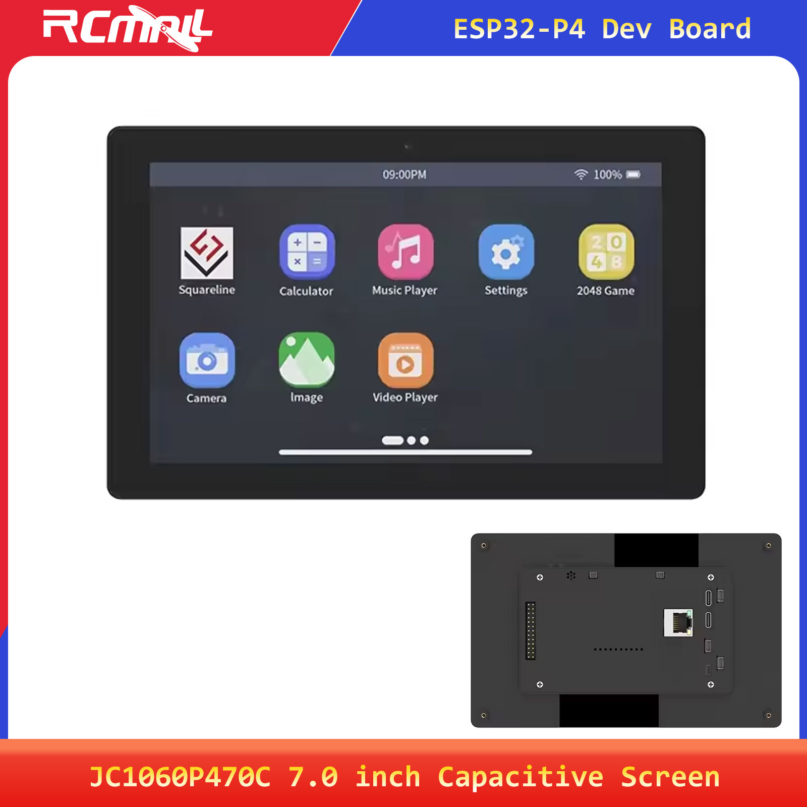 Esp32 C6 - JC1060P470C 7.0inch 1024x600 IPS Capacitive Touch