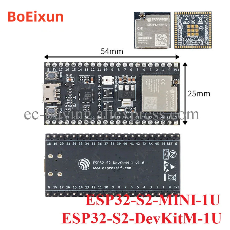 Esp32 S2 - ESP32-S2-DevKitM-1U Development Board ESP32 ESP32-S2 ESP32-S2-MINI-1