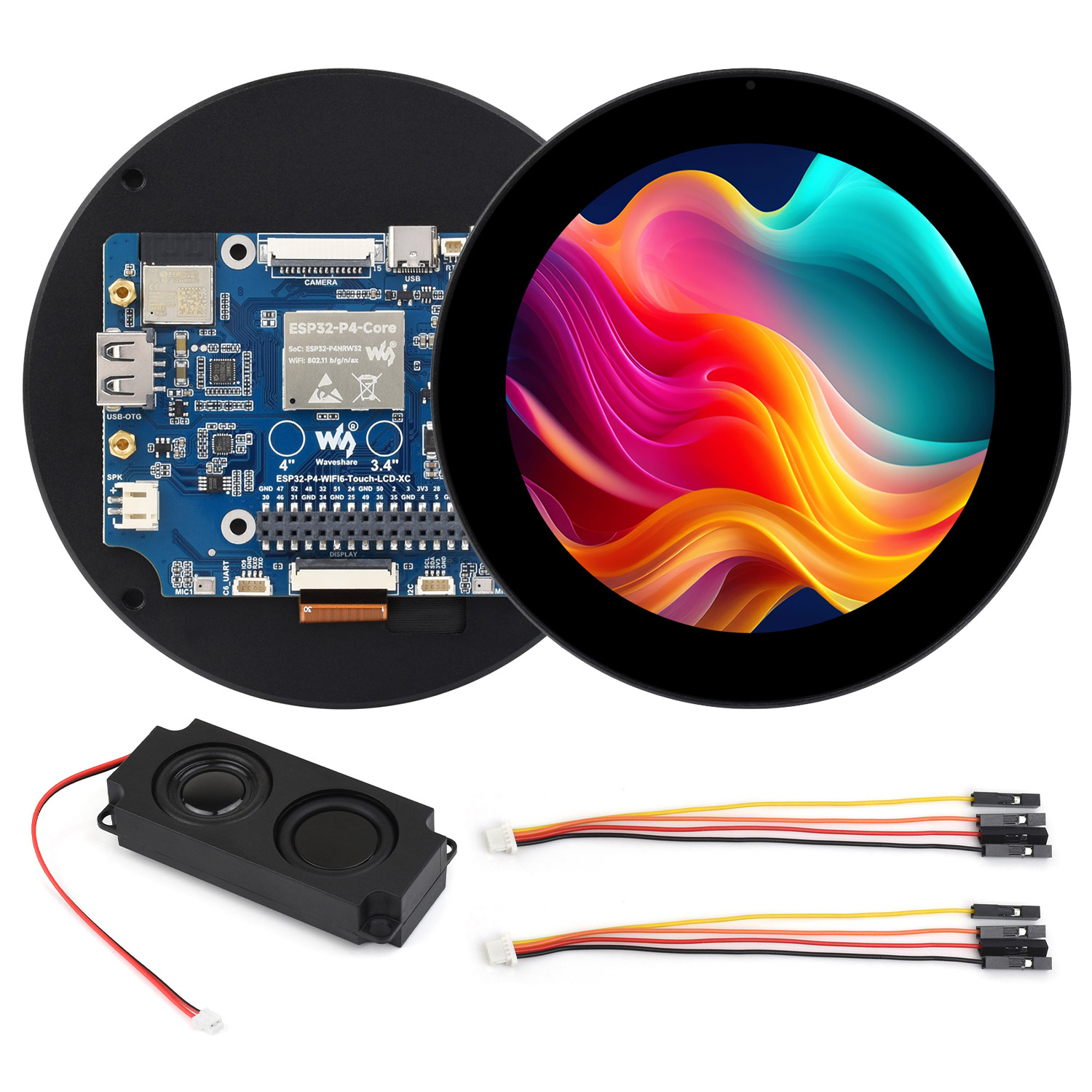 Esp32 P4 - ESP32-P4 3.4/4 Inch Round Touch Display