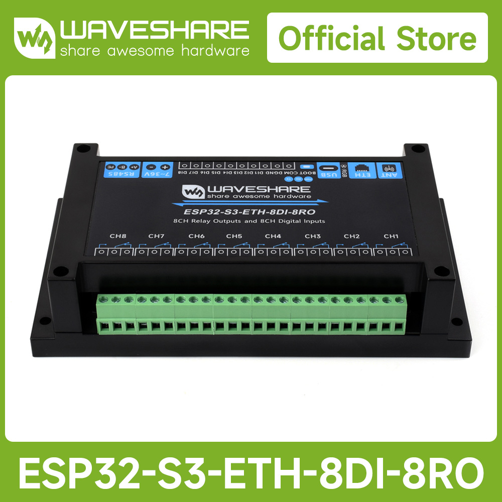Waveshare Industrial 8-Channel - Esp32 S3 ulasan dan harga