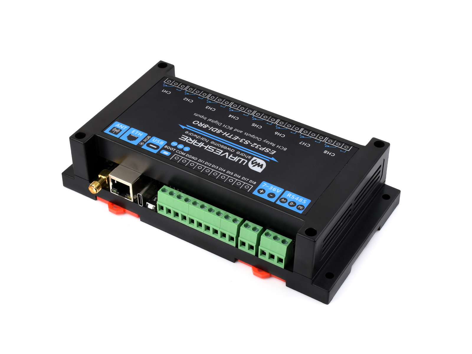 Waveshare Industrial 8-Channel - Esp32 S3 ulasan dan harga