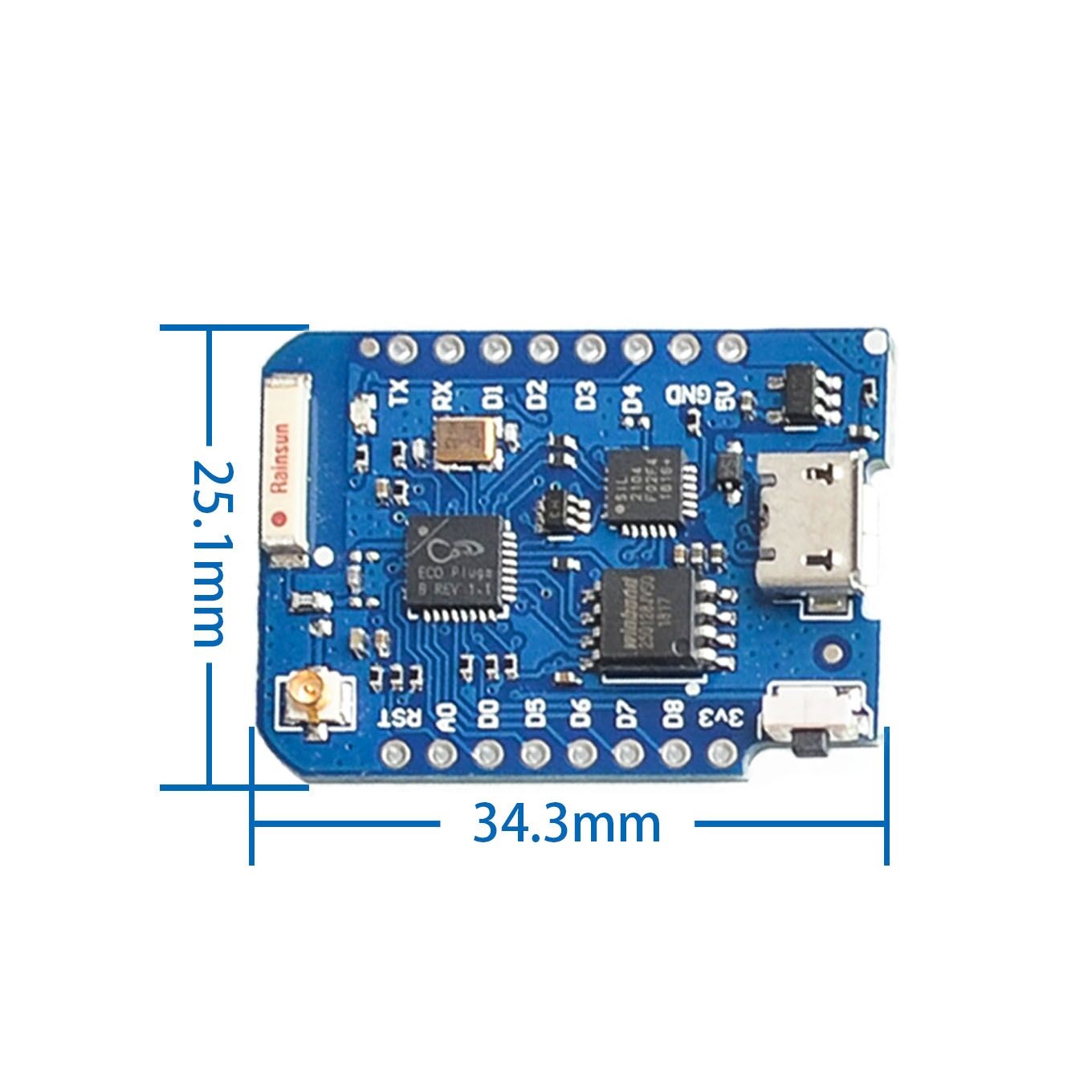 WEMOS D1 Mini Pro 4M 16M Bytes - Esp8266 Nodemcu ulasan dan harga