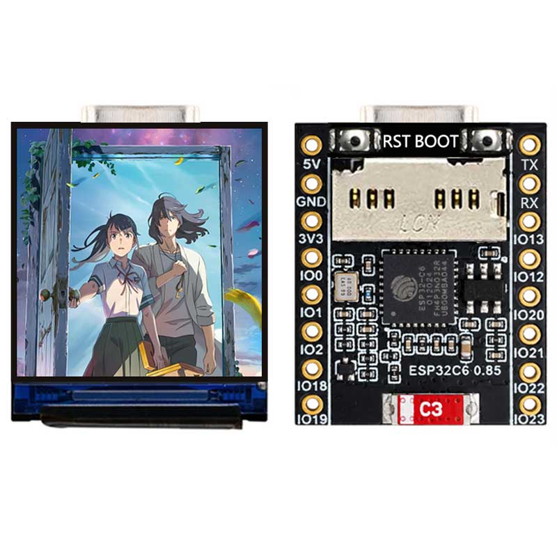 ESP32 C6 0.85 Inch 128X128 IPS - Esp32 C6 ulasan dan harga