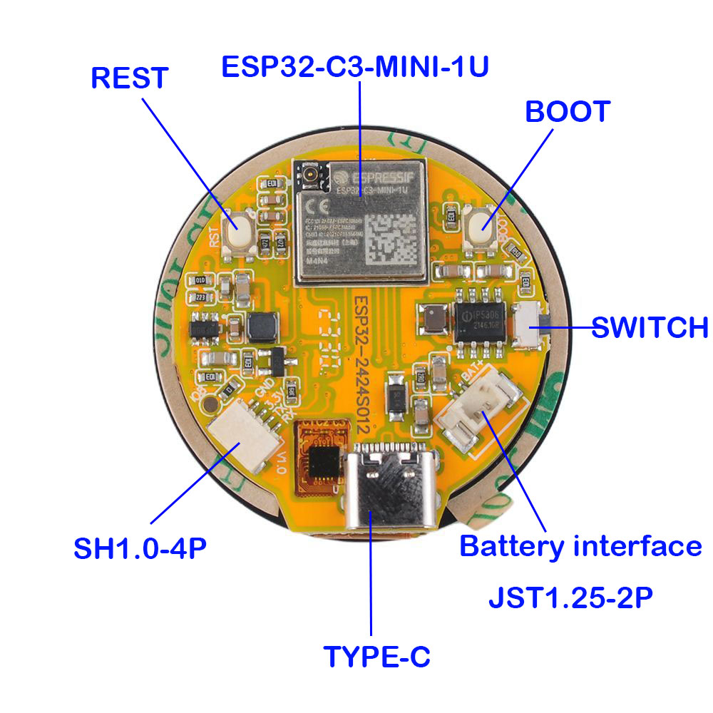 ESP32 Display 1.28 inch ESP32- - Esp32 Wifi Bluetooth Module ulasan dan harga