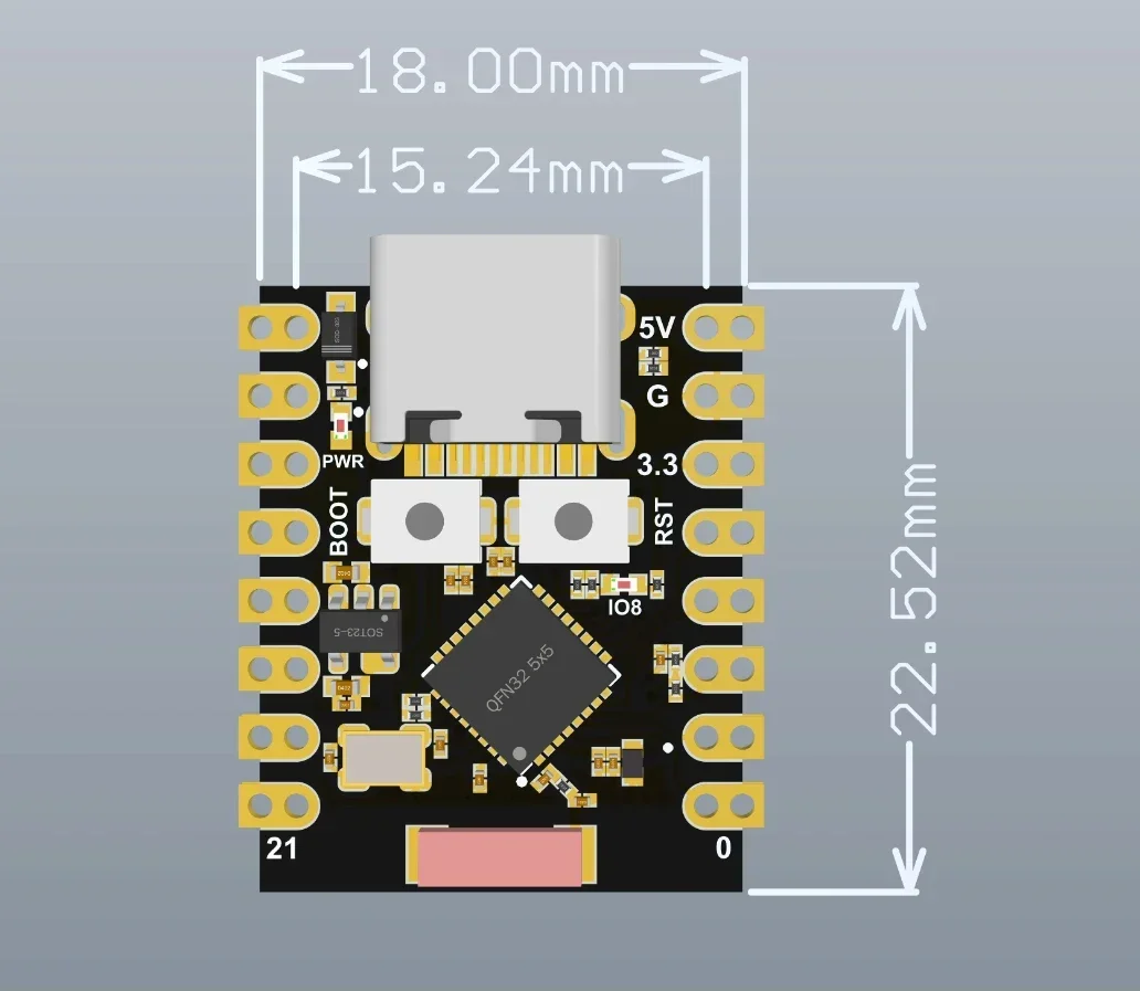 ESP32-C3 ESP32 Super Mini Deve - Esp32 C3 ulasan dan harga