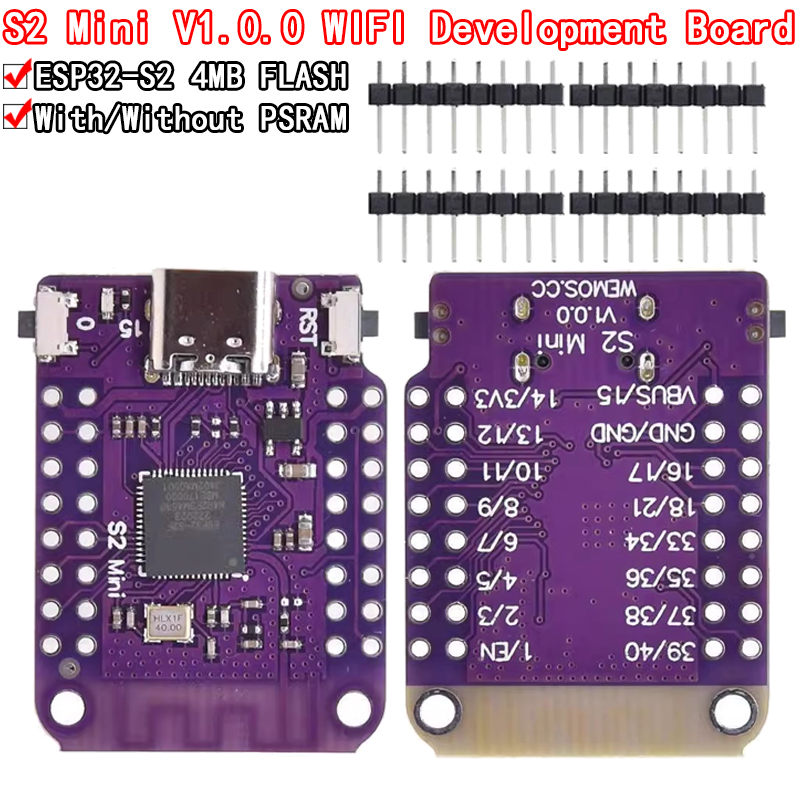 ESP32 S2 Mini V1.0.0 - LOLIN W - Esp32 S2 ulasan dan harga