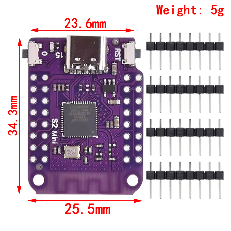 ESP32 S2 Mini V1.0.0 - LOLIN W - Esp32 S2 ulasan dan harga