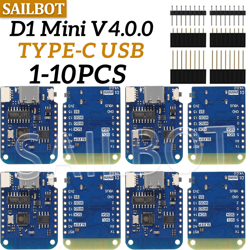 1-10PCS WeMos D1 Mini ESP8266  - Esp8266 Nodemcu ulasan dan harga
