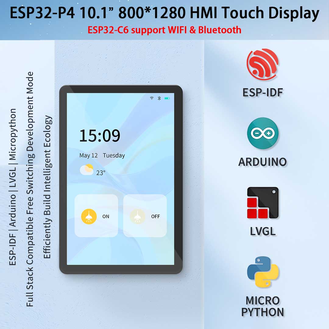 ESP32-P4 10.1 inch 800*1280 IP - Esp32 P4 ulasan dan harga