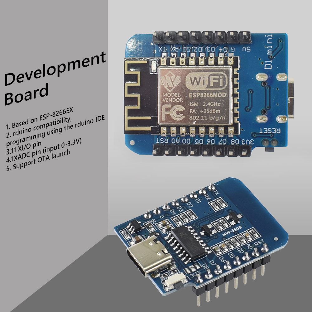 1-10pcs Type-C D1 Mini NodeMcu - Esp8266 Nodemcu ulasan dan harga