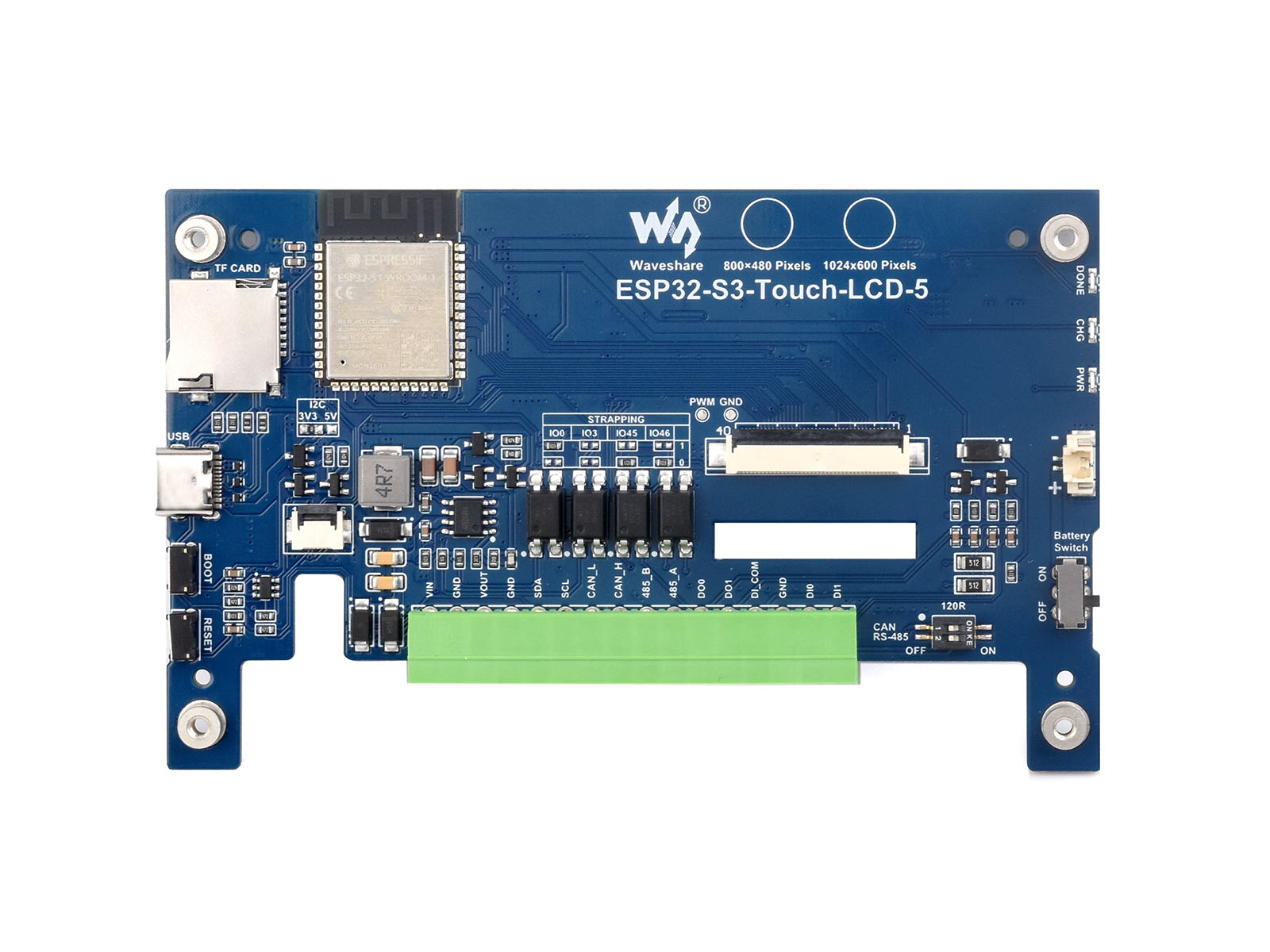 Waveshare ESP32-S3 5inch Capac - Esp32 S3 ulasan dan harga