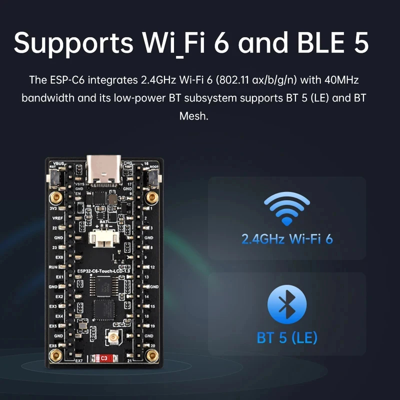 ESP32-C6 1.9-Inch LCD Screen D - Esp32 C6 ulasan dan harga