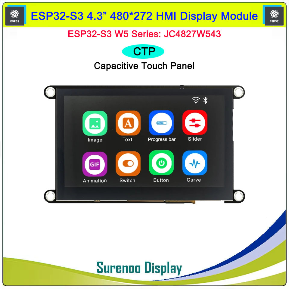 Guition HMI W5 ESP32-S3-N4R8 J - Esp32 P4 ulasan dan harga
