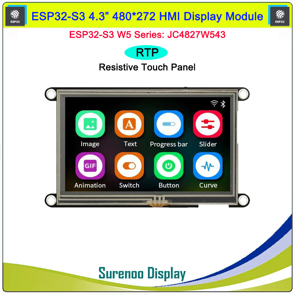 Guition HMI W5 ESP32-S3-N4R8 J - Esp32 P4 ulasan dan harga