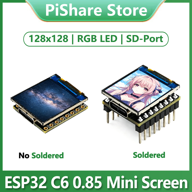 ESP32-C6 0.85 inch Display LCD - Esp32 C6 ulasan dan harga