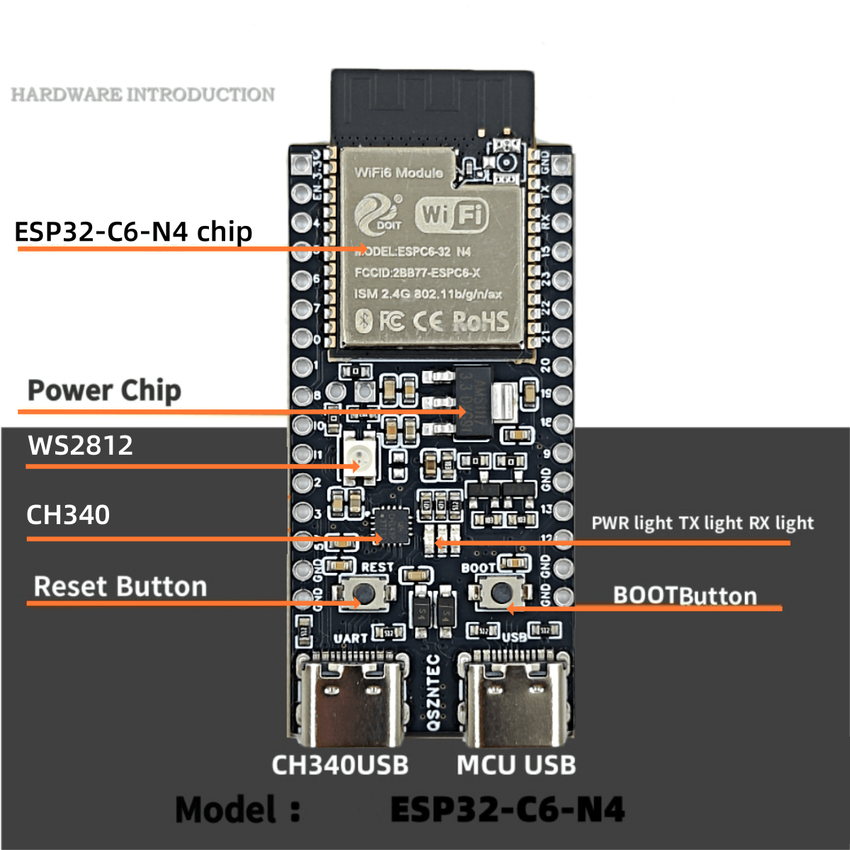 ESP32-C6-DevKitC-1 ESP32-C6 Co - Esp32 S2 ulasan dan harga