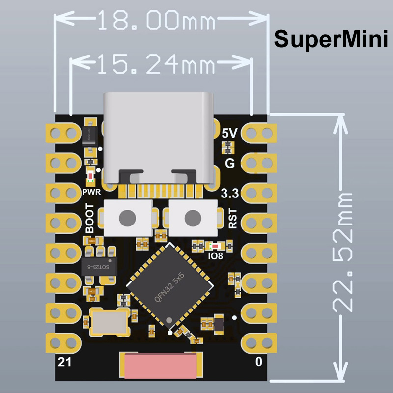 For ESP32-S3 Supermini Pro MIN - Esp32 Wifi Bluetooth Module ulasan dan harga