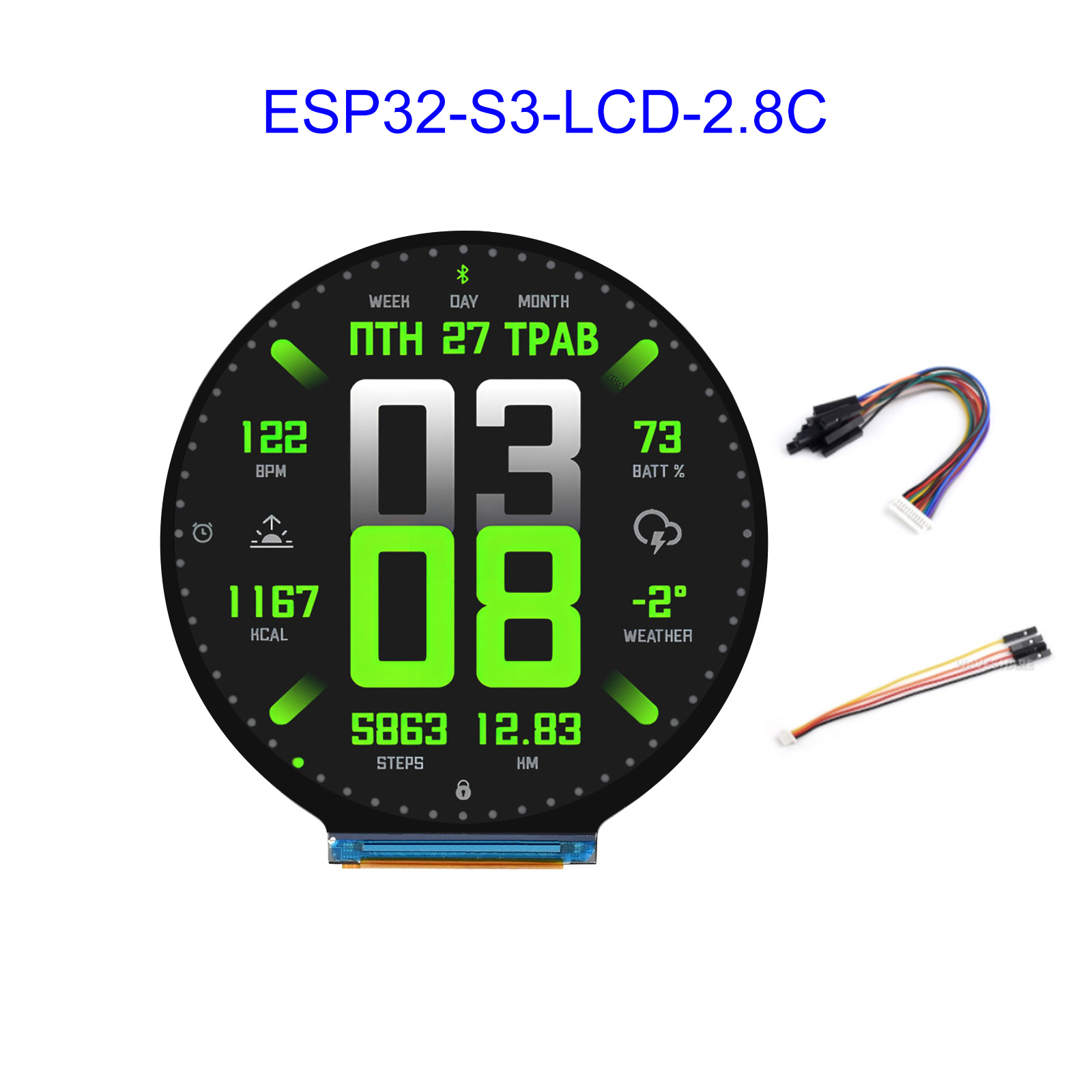ESP32 ESP32-S3 2.8-inch circul - Esp32 Development Board ulasan dan harga