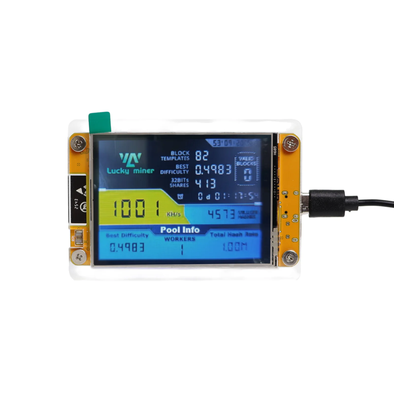 Lucky Miner LV04 NerdMiner V2  - Espressif Esp32 ulasan dan harga