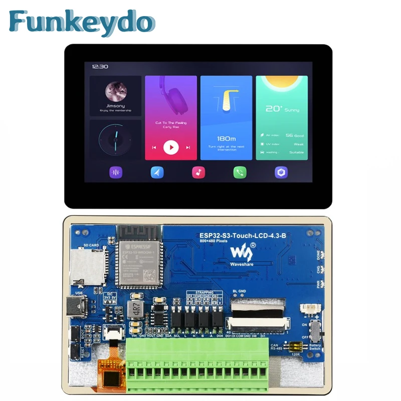 Waveshare ESP32-S3 4.3 inch IP - Esp32 P4 ulasan dan harga