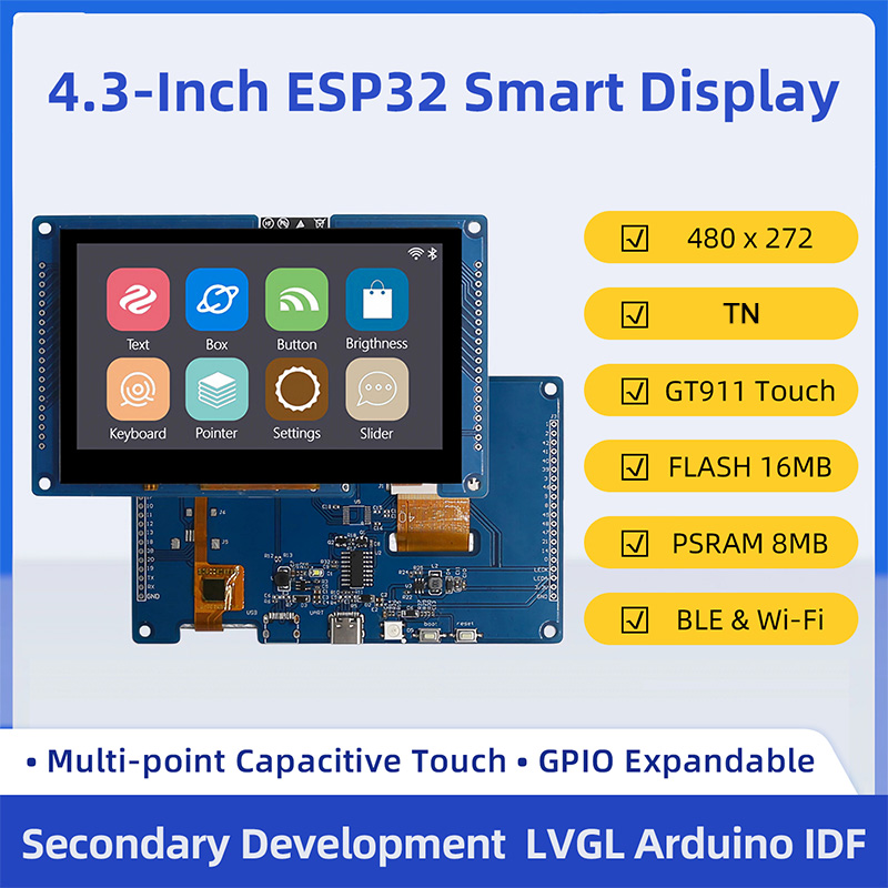 ESP32 S3 4.3 Inch 480*272 Capa - Esp32 P4 ulasan dan harga