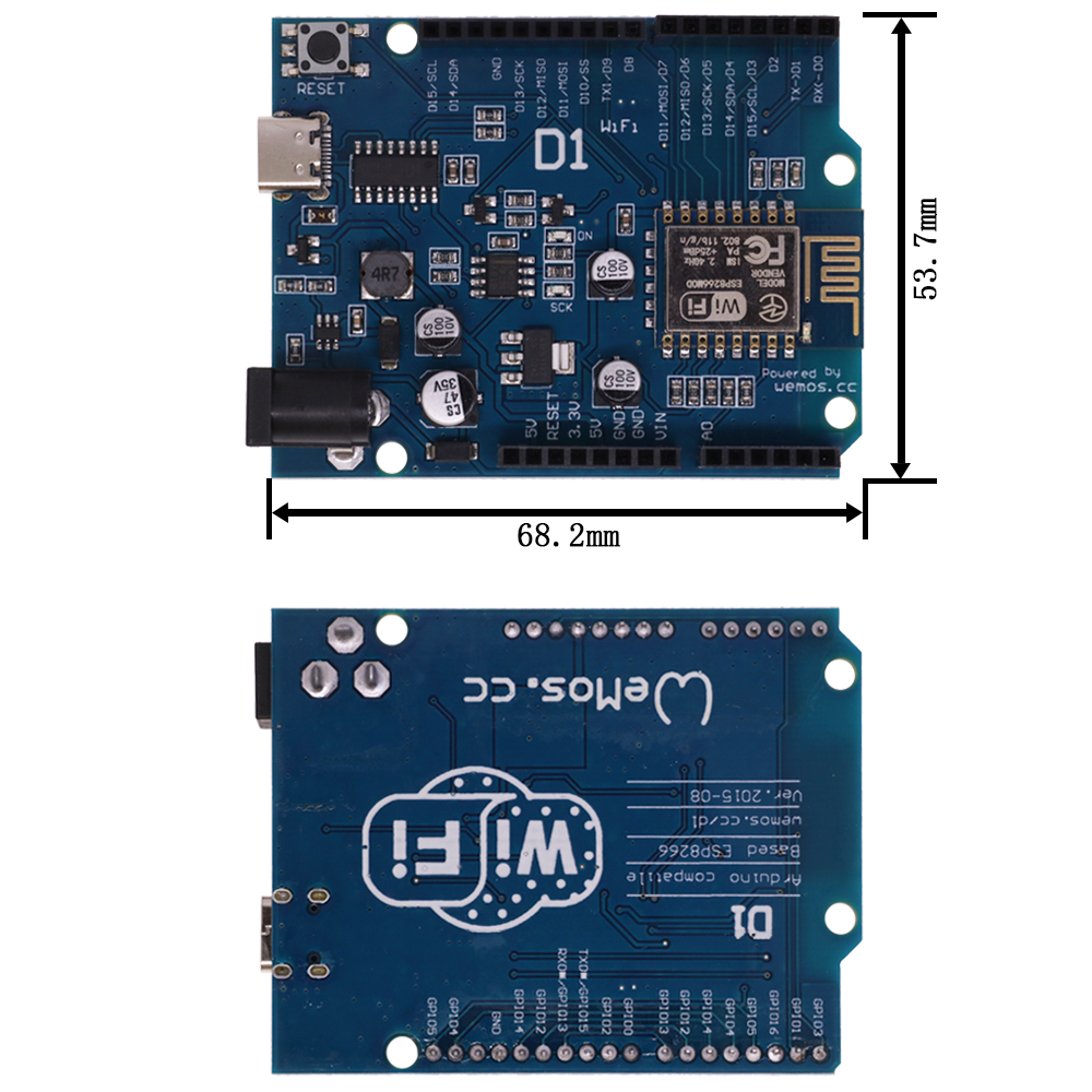 ESP-12E WeMos D1 R2 UNO R3 CH3 - Esp8266 Nodemcu ulasan dan harga