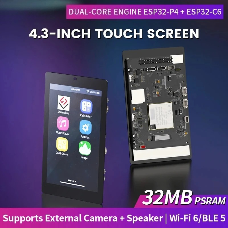 4.3 inch 480x800 IPS Capacitiv - Esp32 C6 ulasan dan harga