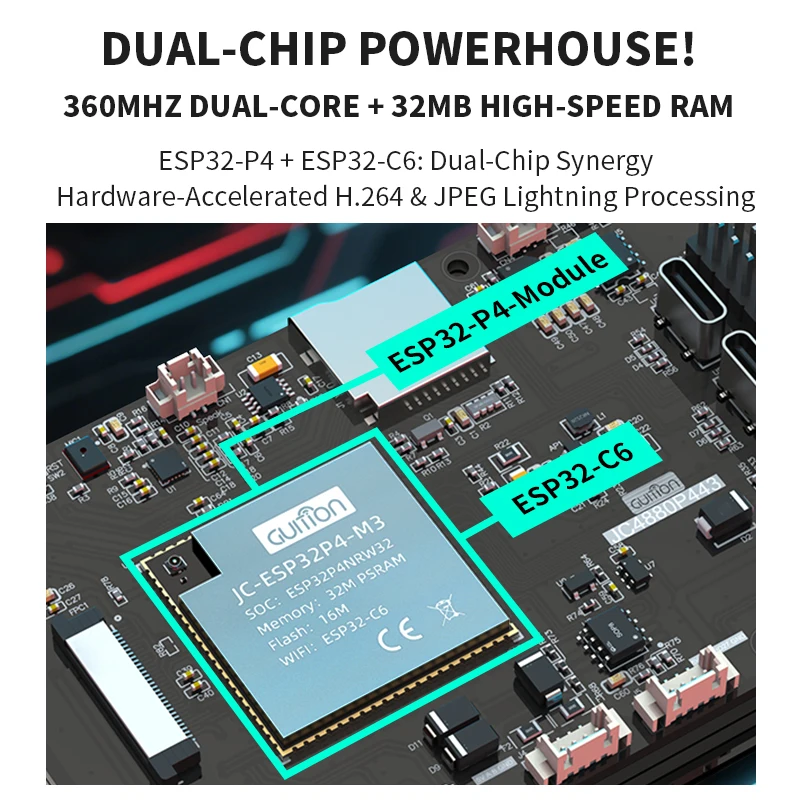 4.3 inch 480x800 IPS Capacitiv - Esp32 C6 ulasan dan harga