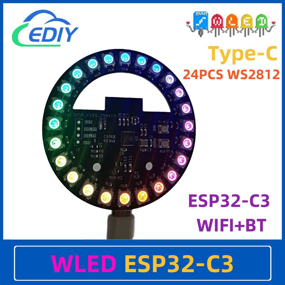 WLED ESP32-C3 Development Boar - Esp32 C3 ulasan dan harga