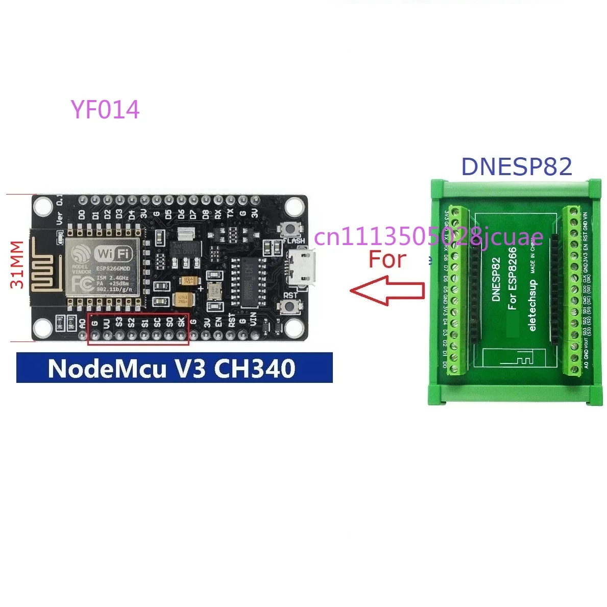 ESP8266 NodeMcu WiFi Module Ar - Esp8266 Nodemcu ulasan dan harga